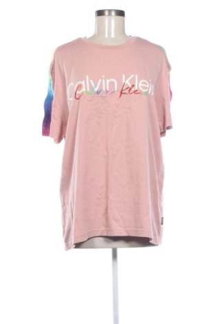 Damski T-shirt Calvin Klein, Rozmiar XXL, Kolor Różowy, Cena 118,54 zł, #137391912