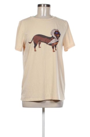 Damski T-shirt SHEIN, Rozmiar M, Kolor Beżowy, Cena 38,10 zł, #137396989