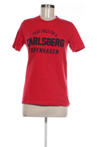 Damski T-shirt Carlsberg, Rozmiar M, Kolor Czerwony, Cena 46,57 zł, #137397906
