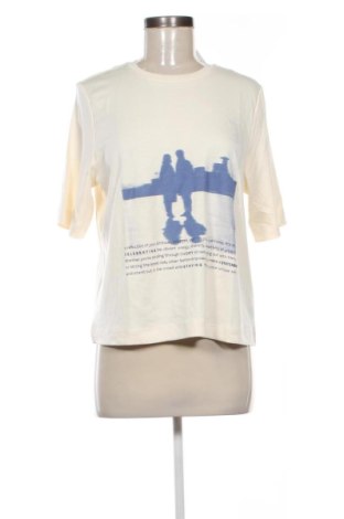 Damski T-shirt Reserved, Rozmiar L, Kolor ecru, Cena 44,36 zł, #137400586
