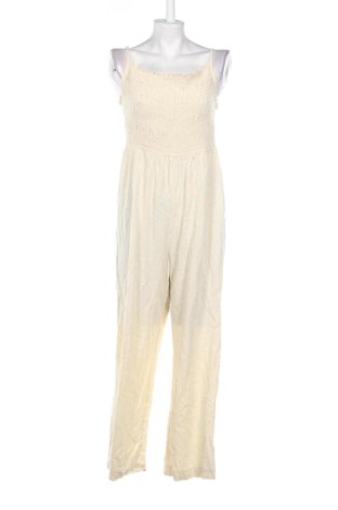 Salopetă lungă de damă H&M, Mărime XL, Culoare Ecru, Preț 99,73 Lei, #137327788