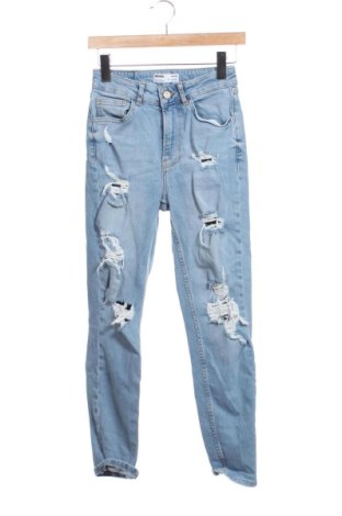 Dámske džínsy  Bershka, Veľkosť XXS, Farba Modrá, Cena  15,00 €, #137362823