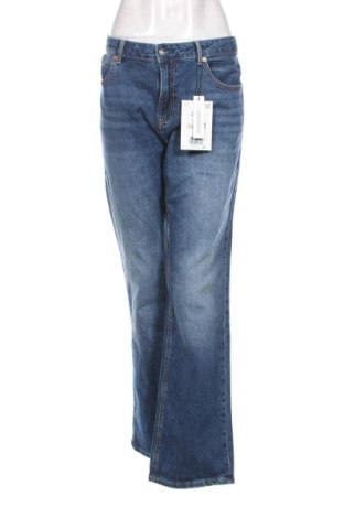 Damskie jeansy Stradivarius, Rozmiar XL, Kolor Niebieski, Cena 93,14 zł, #137399280