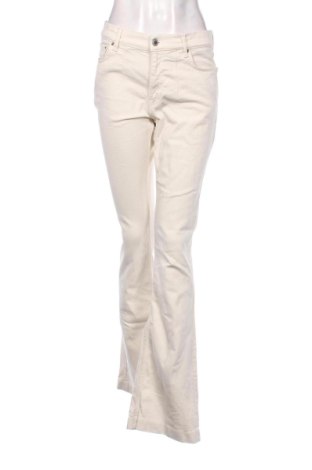 Blugi de femei Zara, Mărime M, Culoare Ecru, Preț 73,49 Lei, #137336859