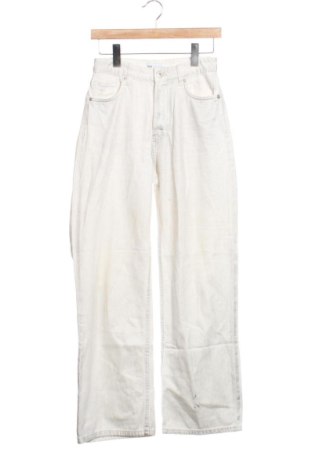 Blugi de femei Zara, Mărime XS, Culoare Ecru, Preț 73,49 Lei, #137357993