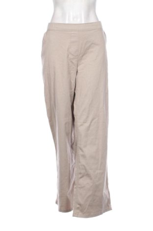 Pantaloni de velvet de femei Ulla Popken, Mărime XXL, Culoare Bej, Preț 115,48 Lei, #137315980