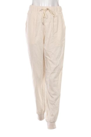 Pantaloni de velvet de femei Unbranded, Mărime S, Culoare Ecru, Preț 36,74 Lei, #137335350