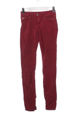 Pantaloni de velvet de femei Unbranded, Mărime S, Culoare Roșu, Preț 41,99 Lei, #137367675