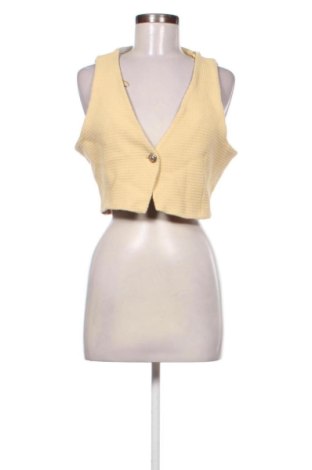 Дамски елек Zara, Размер XL, Цвят Жълт, Цена 19,00 €, #137393950