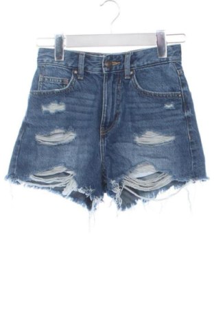 Damskie szorty Bershka, Rozmiar XS, Kolor Niebieski, Cena 42,34 zł, #137330398