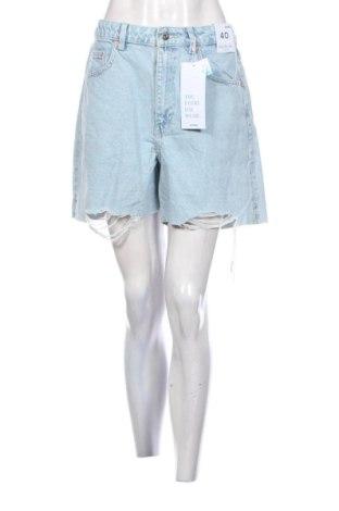 Pantaloni scurți de femei Sinsay, Mărime L, Culoare Albastru, Preț 62,99 Lei, #137350143