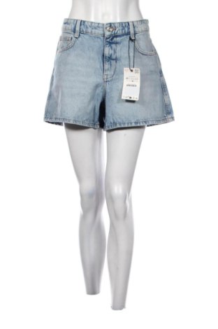 Дамски къс панталон Zara, Размер L, Цвят Син, Цена 21,91 €, #137380629