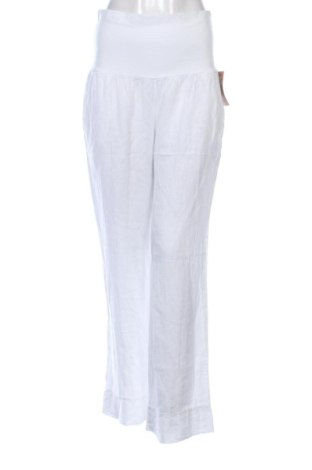 Pantaloni de femei Le Monde Du Lin, Mărime L, Culoare Alb, Preț 391,99 Lei, #137356645