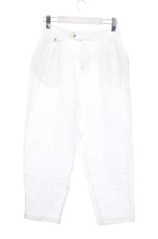 Damskie spodnie Zara, Rozmiar XS, Kolor Biały, Cena 63,50 zł, #137366060
