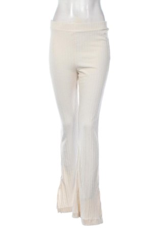 Damskie spodnie H&M, Rozmiar L, Kolor ecru, Cena 59,27 zł, #137374590