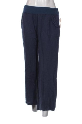 Pantaloni de femei Le Monde Du Lin, Mărime M, Culoare Albastru, Preț 391,99 Lei, #137381852