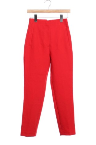 Damskie spodnie Zara, Rozmiar XXS, Kolor Czerwony, Cena 63,50 zł, #137356108