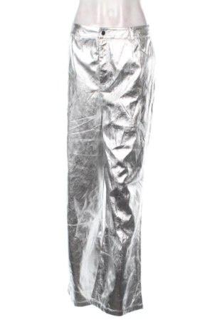 Pantaloni de femei Boohoo, Mărime XL, Culoare Argintiu, Preț 64,47 Lei, #137359653