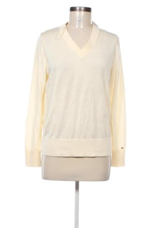 Дамски пуловер Tommy Hilfiger, Размер M, Цвят Екрю, Цена 45,00 €, #137365271