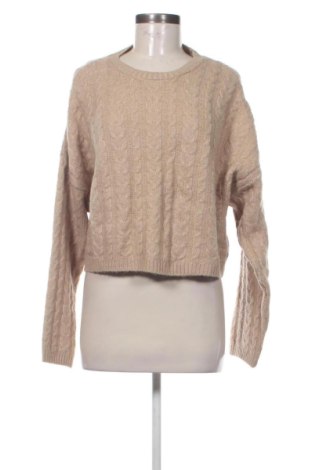 Γυναικείο πουλόβερ Pull&Bear, Μέγεθος M, Χρώμα  Μπέζ, Τιμή 8,57 €, #137374018
