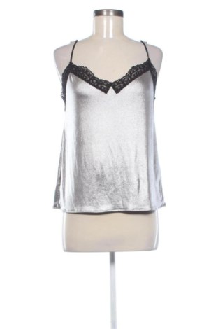 Damski top Zara, Rozmiar M, Kolor Srebrzysty, Cena 63,50 zł, #137375328