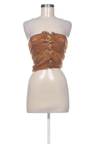 Damski top Kikiriki, Rozmiar XS, Kolor Brązowy, Cena 43,73 zł, #137381174