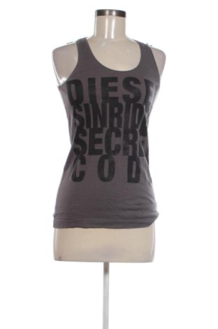 Дамски топ Diesel, Размер XS, Цвят Сив, Цена 41,00 €, #137346850