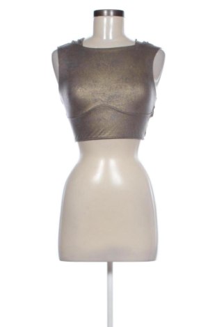 Top de femei Bershka, Mărime S, Culoare Auriu, Preț 67,00 Lei, #137374536