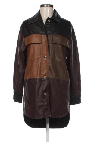 Geacă de piele pentru femei Bershka, Mărime S, Culoare Multicolor, Preț 157,47 Lei, #137335396