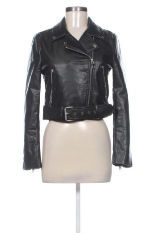 Damen Lederjacke Zara, Größe M, Farbe Schwarz, Preis 27,00 €, #137376137