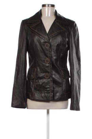 Geacă de piele pentru femei Unbranded, Mărime M, Culoare Maro, Preț 304,45 Lei, #137378770