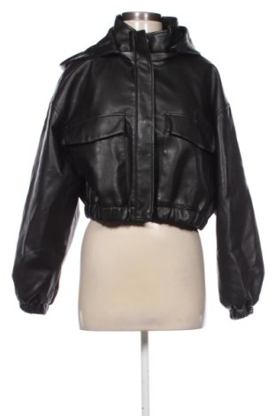 Geacă de piele pentru femei Cc Fashion, Mărime L, Culoare Negru, Preț 110,23 Lei, #137379045