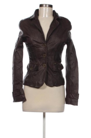 Geacă de piele pentru femei Elegance, Mărime M, Culoare Maro, Preț 402,99 Lei, #137388466