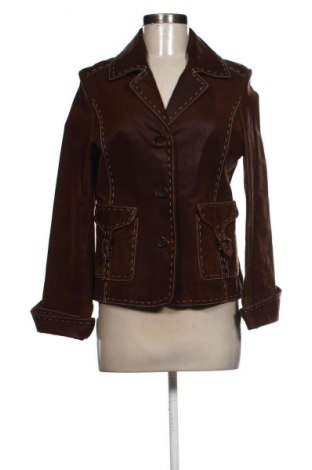 Дамско кожено яке Unbranded, Размер M, Цвят Кафяв, Цена 65,75 €, #137399101