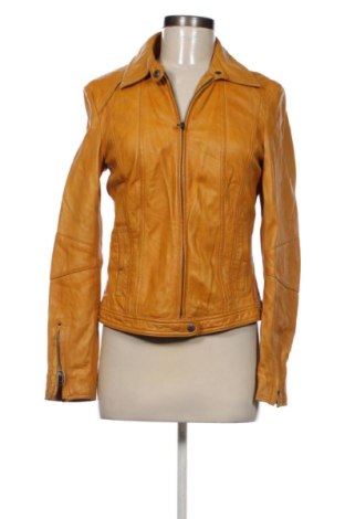 Geacă de piele pentru femei Unbranded, Mărime M, Culoare Portocaliu, Preț 322,82 Lei, #137389486