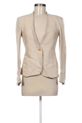 Дамско сако Zara, Размер S, Цвят Бежов, Цена 24,19 €, #137347428