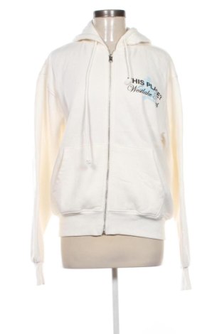 Damska bluza sportowa Bershka, Rozmiar L, Kolor ecru, Cena 46,57 zł, #137385617