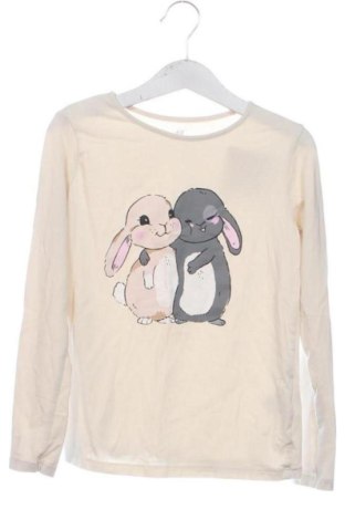 Kinder Shirt H&M, Größe 6-7y/ 122-128 cm, Farbe Beige, Preis 6,99 €, #137372761