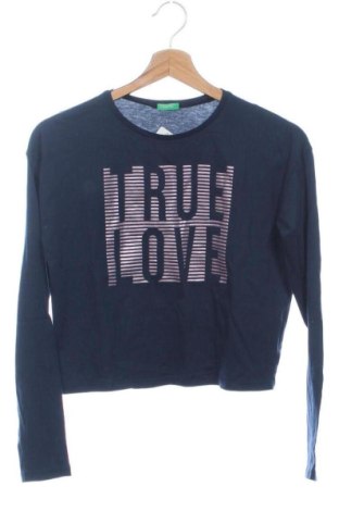 Bluză pentru copii United Colors Of Benetton, Mărime 12-13y/ 158-164 cm, Culoare Albastru, Preț 41,99 Lei, #137380123