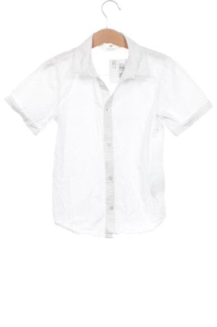 Kinderhemd H&M, Größe 6-7y/ 122-128 cm, Farbe Weiß, Preis 6,00 €, #137283141