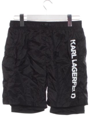 Pantaloni scurți pentru copii Karl Lagerfeld, Mărime 15-18y/ 170-176 cm, Culoare Negru, Preț 120,73 Lei, #137273790