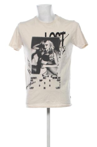 Tricou de bărbați Guess, Mărime S, Culoare Bej, Preț 110,23 Lei, #137352283