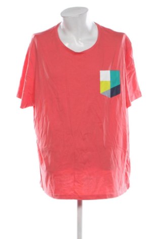 Męski T-shirt Rainbow, Rozmiar 4XL, Kolor Różowy, Cena 39,52 zł, #137374985