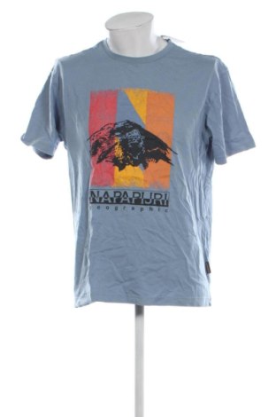 Męski T-shirt Napapijri, Rozmiar L, Kolor Niebieski, Cena 114,31 zł, #137377429