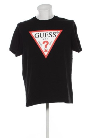 Męski T-shirt Guess, Rozmiar XL, Kolor Czarny, Cena 97,37 zł, #137378495
