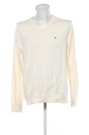 Męski sweter Tommy Hilfiger, Rozmiar XL, Kolor ecru, Cena 228,61 zł, #137398564