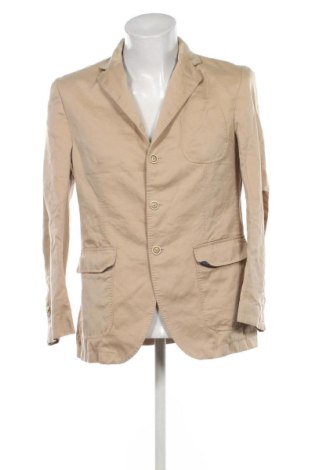 Мъжко сако Massimo Dutti, Размер M, Цвят Бежов, Цена 35,24 €, #137355698