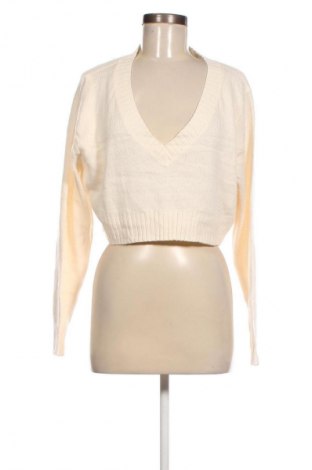 Дамски пуловер H&M Divided, Размер XL, Цвят Екрю, Цена 3,06 €