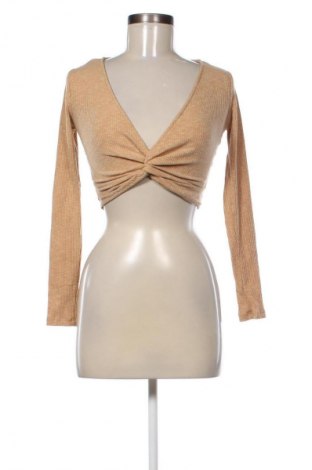 Damen Shirt Bershka, Größe XS, Farbe Beige, Preis 1,99 €