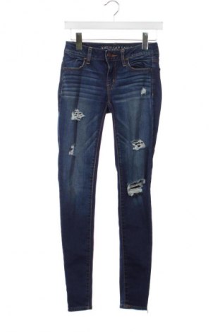 Damskie jeansy American Eagle, Rozmiar XS, Kolor Niebieski, Cena 21,99 zł